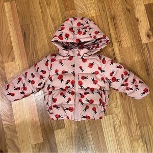 Puffer jacket puffy 12 month lady bug Stella McCartney insulated, sherpa